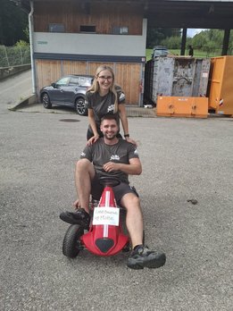 Michi und Rebecca mit Landjugend-Mobil 2